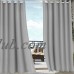 Cross Land Outdoor Curtains UV Protection Thermal Insulated Blackout for patio,garden,Gray,54"x 96"   